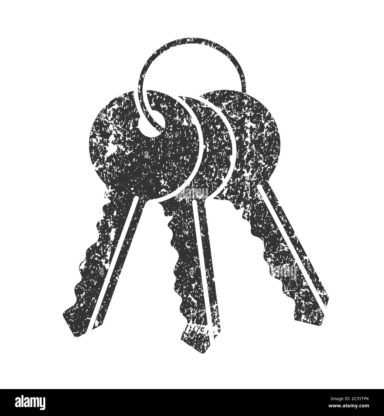 Black flat style Key icon shape silhouette. Safe access protection logo ...