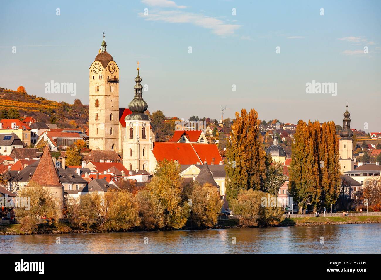 Krems an der Donau in Wachau Valley, Lower Austria, Austria. Stock Photo