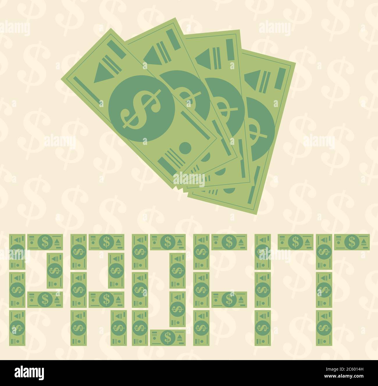 flat money background concept. Vector illustration Stock Vector