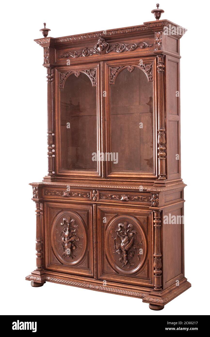 Cream Painted Almirah Cabinet - 19th Century Cream Painted Almirah Cabinet - 19th Century