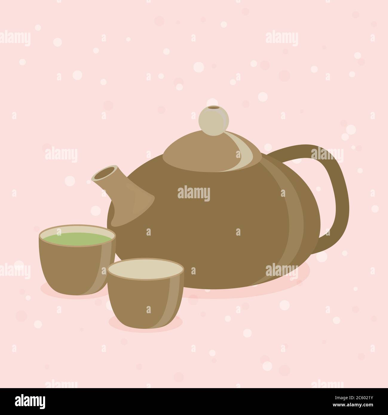 Html Tea Pot Bamboo Drink Mat Stock Vector Images - Alamy