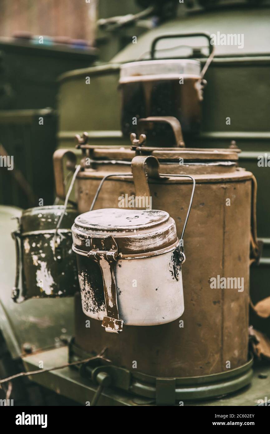 Old Russian Soviet World War II Marching Pot Dixie. WWII Military