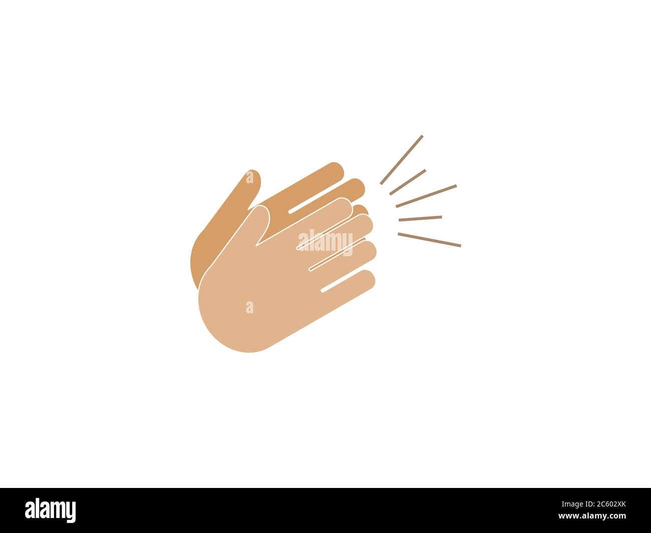 Applause, clap hands, ovation icon. Vector illustration, flat design. Stock Vector