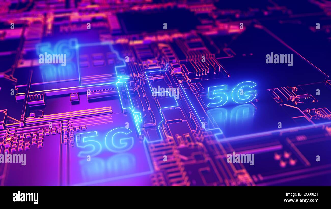 5G fifth generation cellular network technology. Broadband access 3D concept Stock Photo Alamy