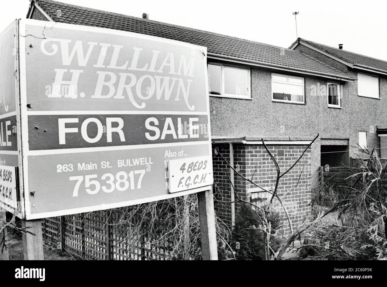 House for sale, Crabtree Farm housing estate, Bulwell, Nottingham UK