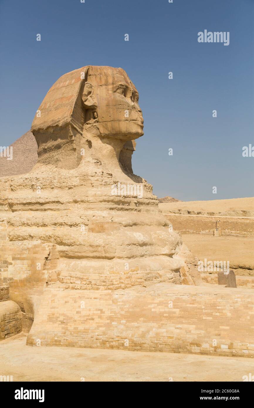The Great Sphinx of Giza, UNESCO World Heritage Site, Giza, Egypt Stock ...