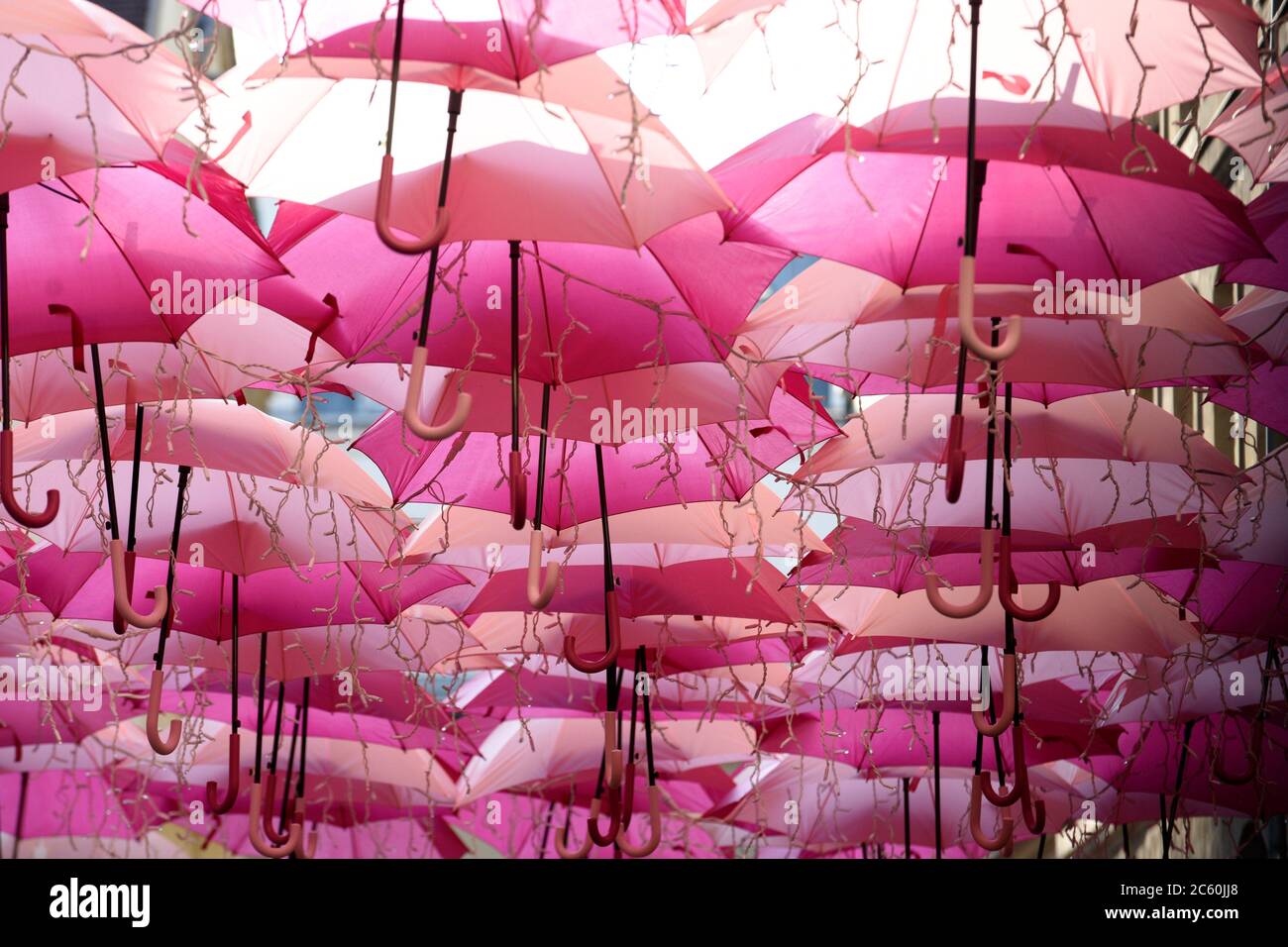 Umbrella Sky Project by the artist Patricia Cunha , 8 th arrondissement