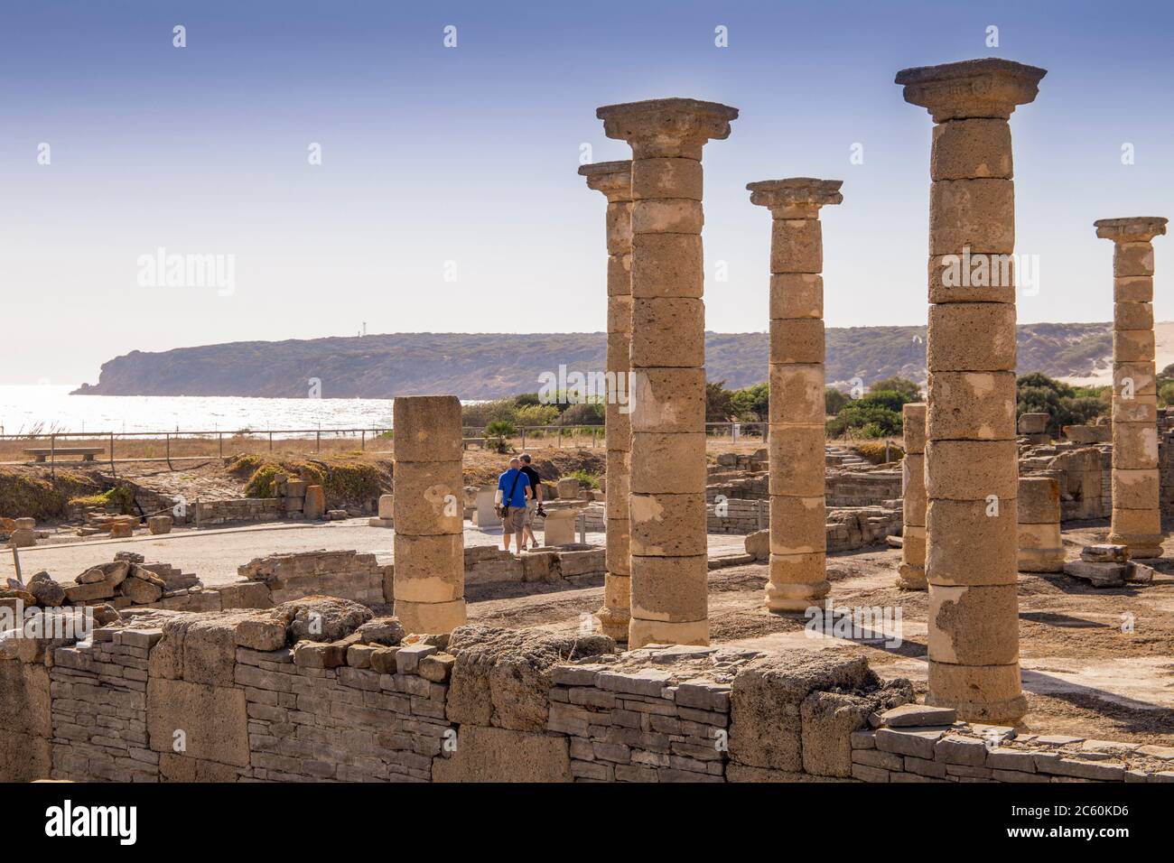 Ruins and museum of a Roman city, Baelo Claudia, Cadiz, Spain on October 10, 2017. Stock Photo