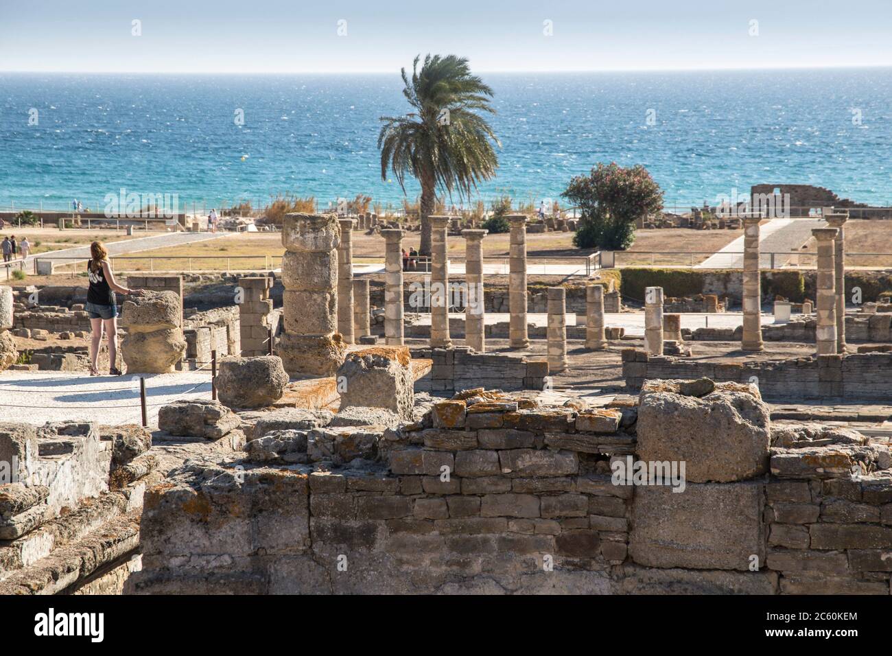 Ruins and museum of a Roman city, Baelo Claudia, Cadiz, Spain on October 10, 2017. Stock Photo