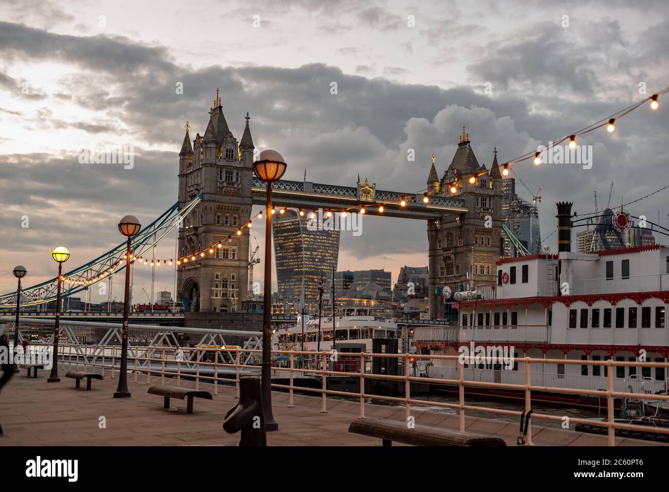View of the Tower Bridge in London Stock Photo - Alamy