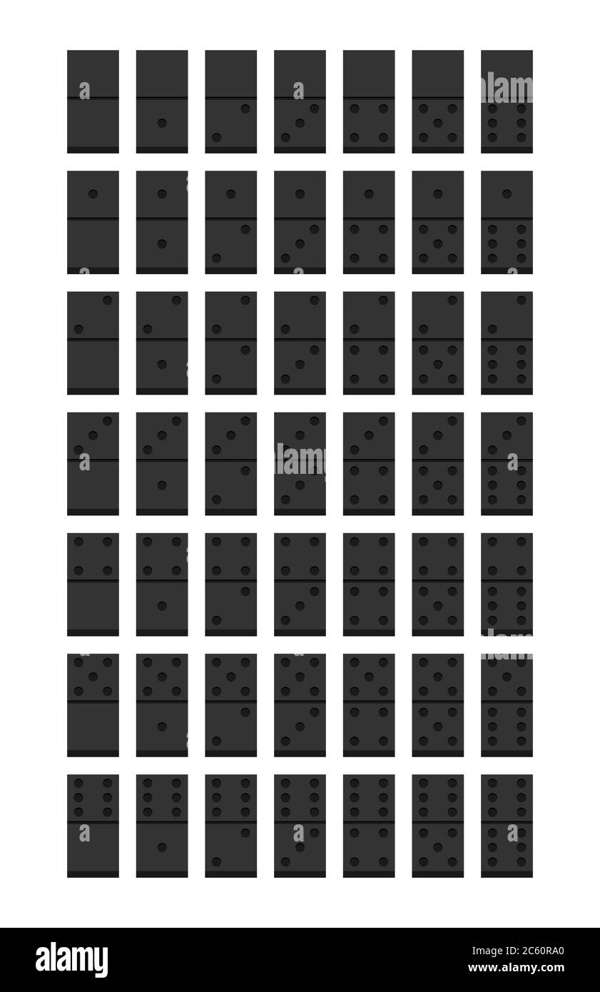 Domino. Flat style design - vector Stock Vector