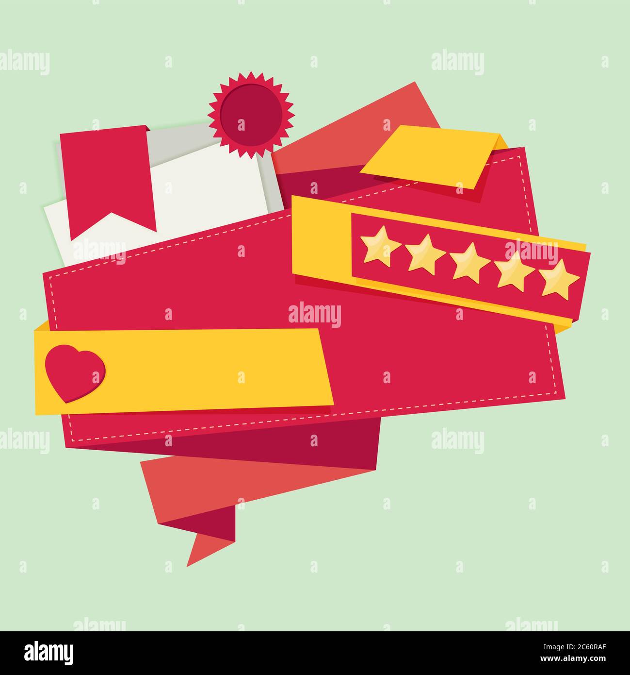 Abstract origami figure for web. vector background Stock Vector