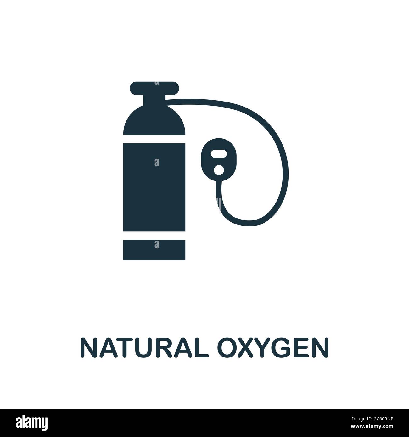 Natural Oxygen icon. Simple element from global warming collection. Creative Natural Oxygen icon for web design, templates, infographics and more Stock Vector