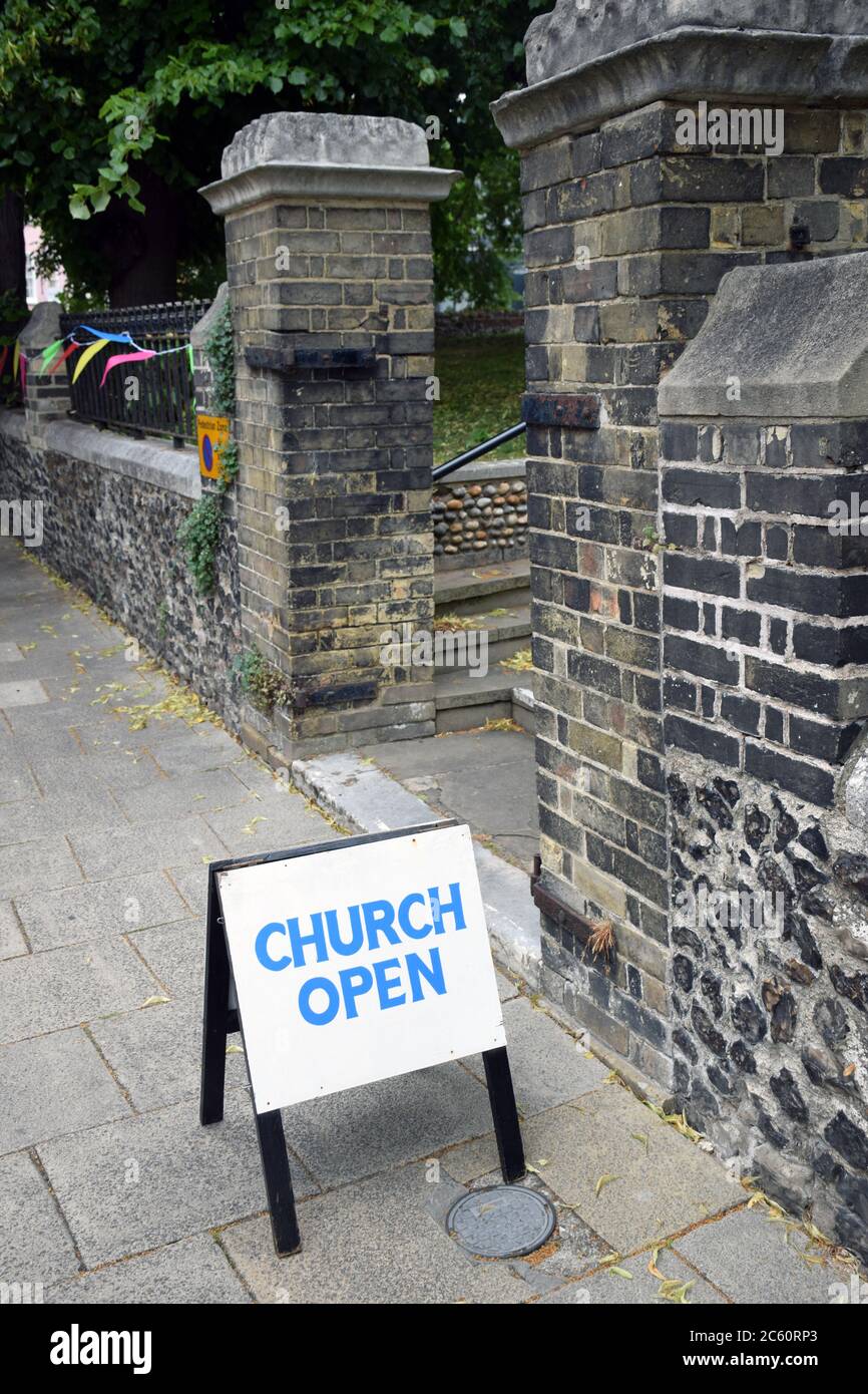 Easing of Coronavirus lockdown on 4 July 2020 in Norwich, UK. Pubs