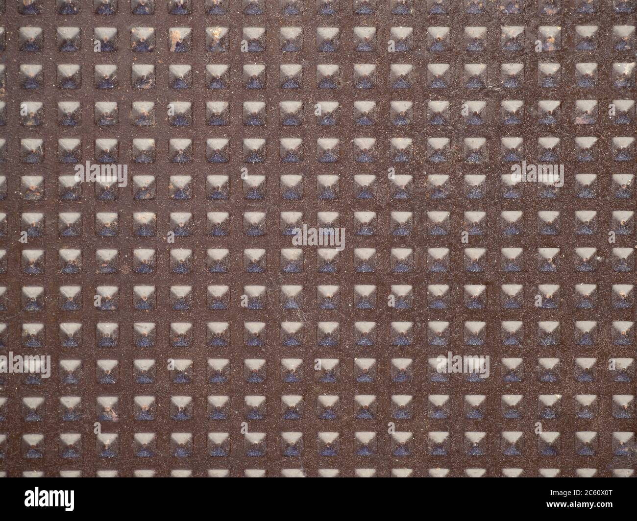 Corrugated rusty metal background texture Stock Photo
