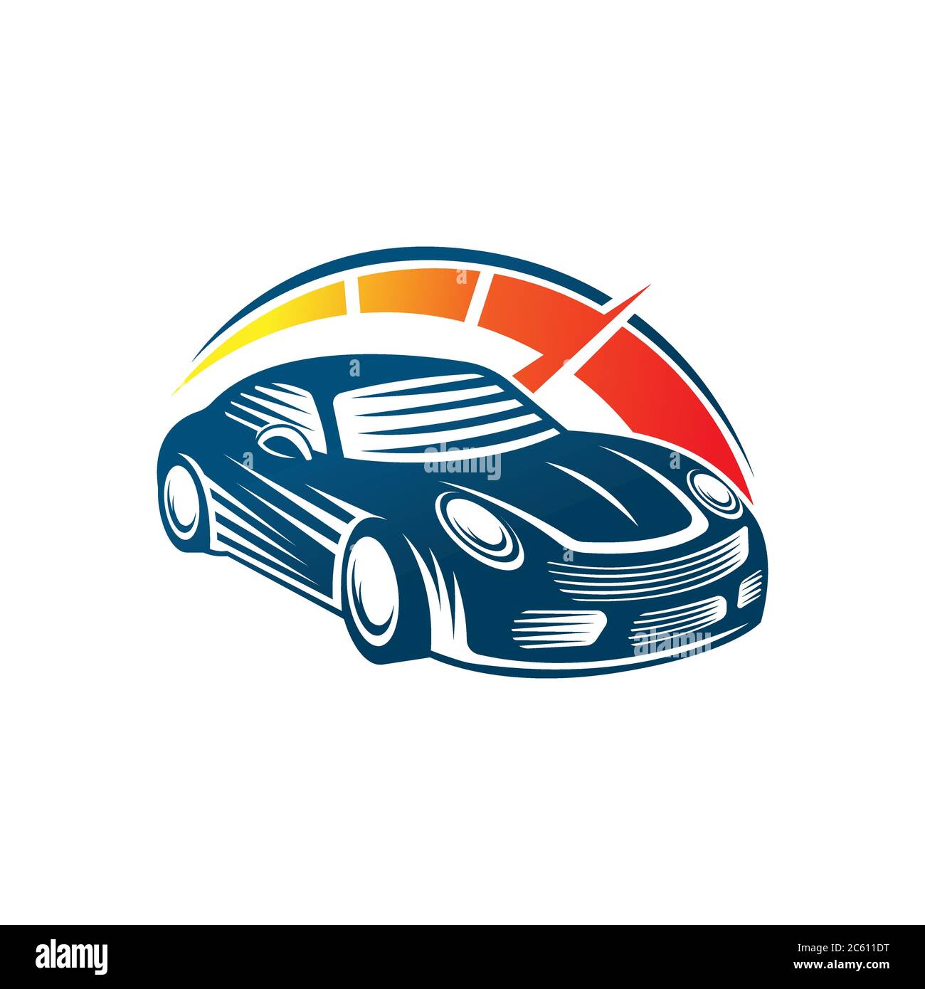 Auto Car Logo icon Vector Illustration template. Modern Sport Car vector logo icon silhouette design. Auto Car logo vector illustration for car repair Stock Vector