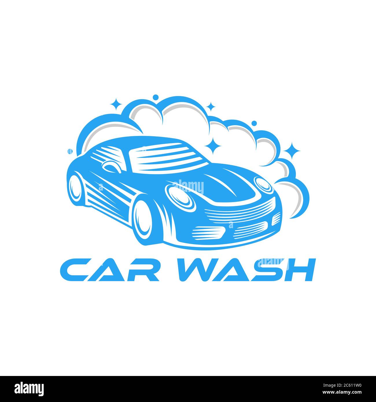 Car Wash Logo Vector Illustration template. Trendy Car Wash vector ...