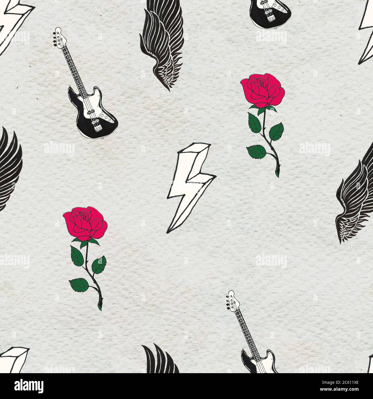 Seamless Rock background. Abstract music modern pattern Stock Photo - Alamy