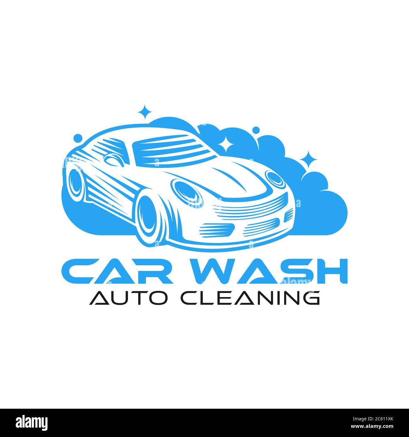 Car Wash and Clean Logo Vector Stock Vector - Illustration of