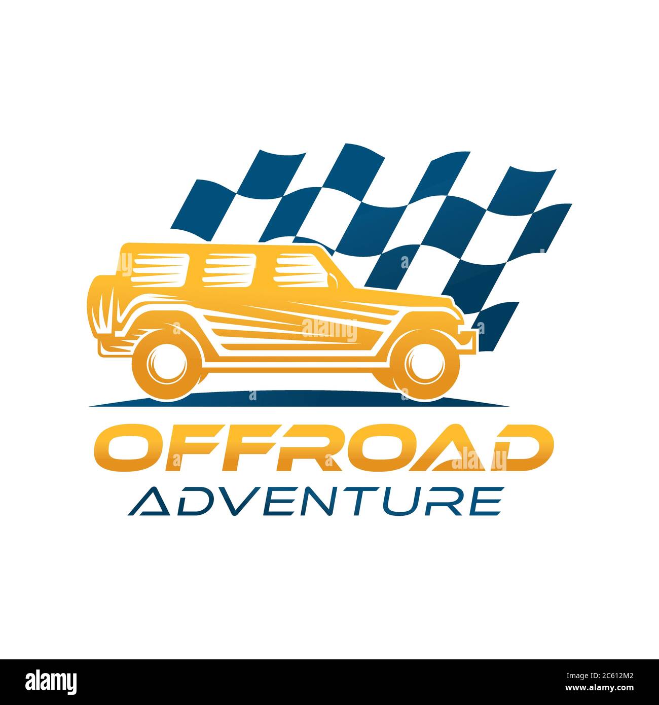 Offroad Car Adventure Logo Vector Illustration. Offroad suv Car vector