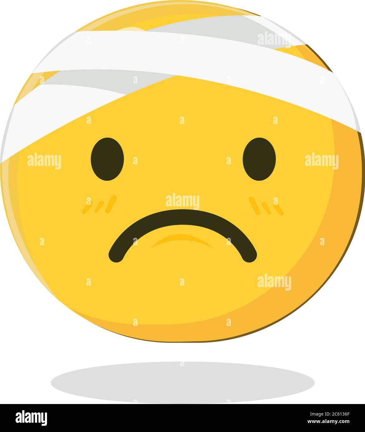 Emoji with head bandage emoji hires stock photography and images Alamy
