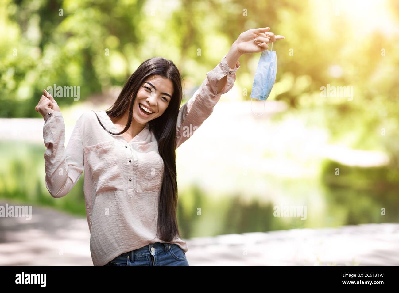 Removing Mask High Resolution Stock Photography and Images - Alamy