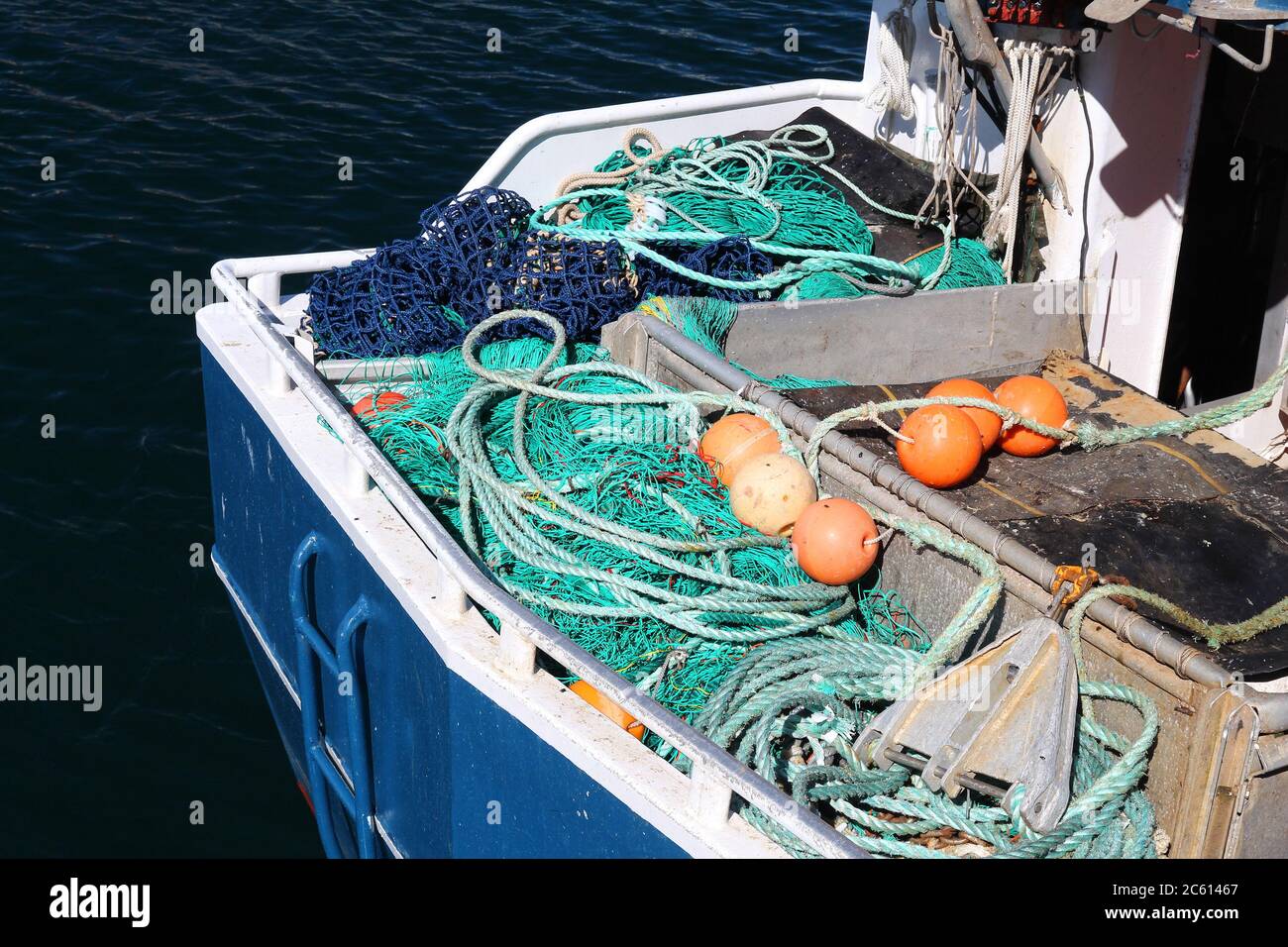 Professional fishing industry equipment nets with plastic floats