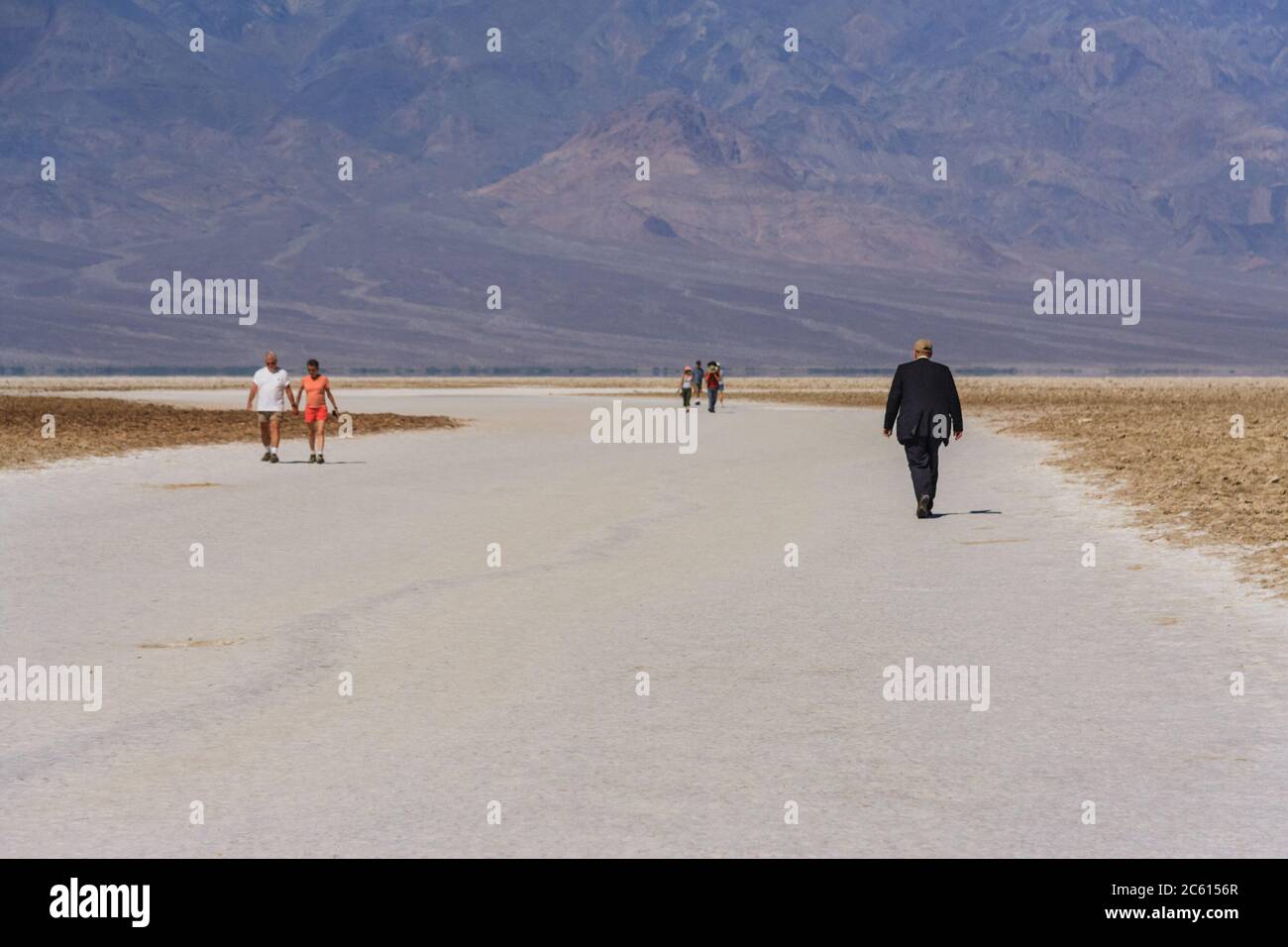Walking on famous badwater salt hi-res stock photography and images - Alamy