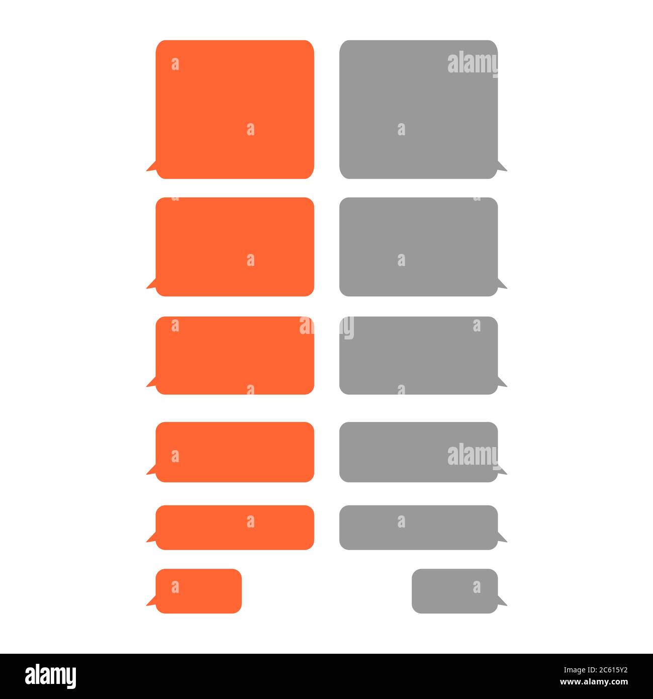 Set message bubbles icons for communication, chat etc . Speech vector ...