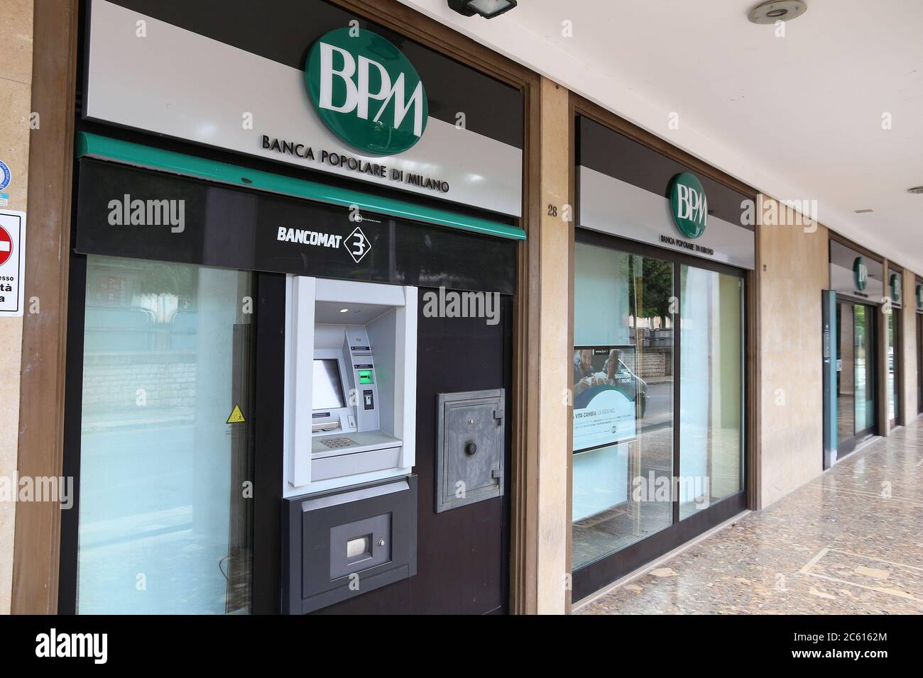 Altamura Italy June 4 2017 Banca Popolare Di Milano Atm And Bank Branch In Italy It Is Owned By Banco Bpm Group Stock Photo Alamy