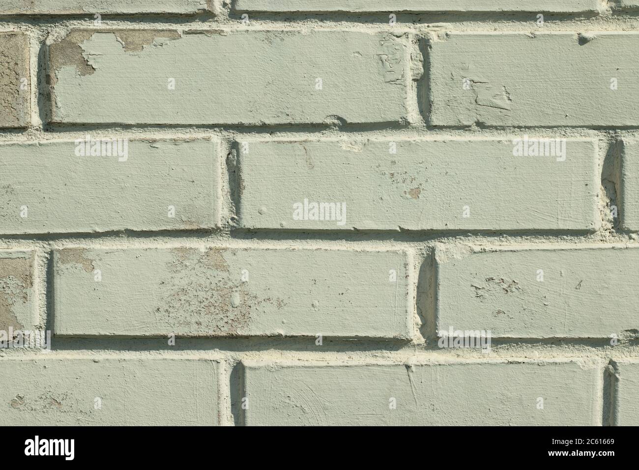White wall bricks background copy space Stock Photo