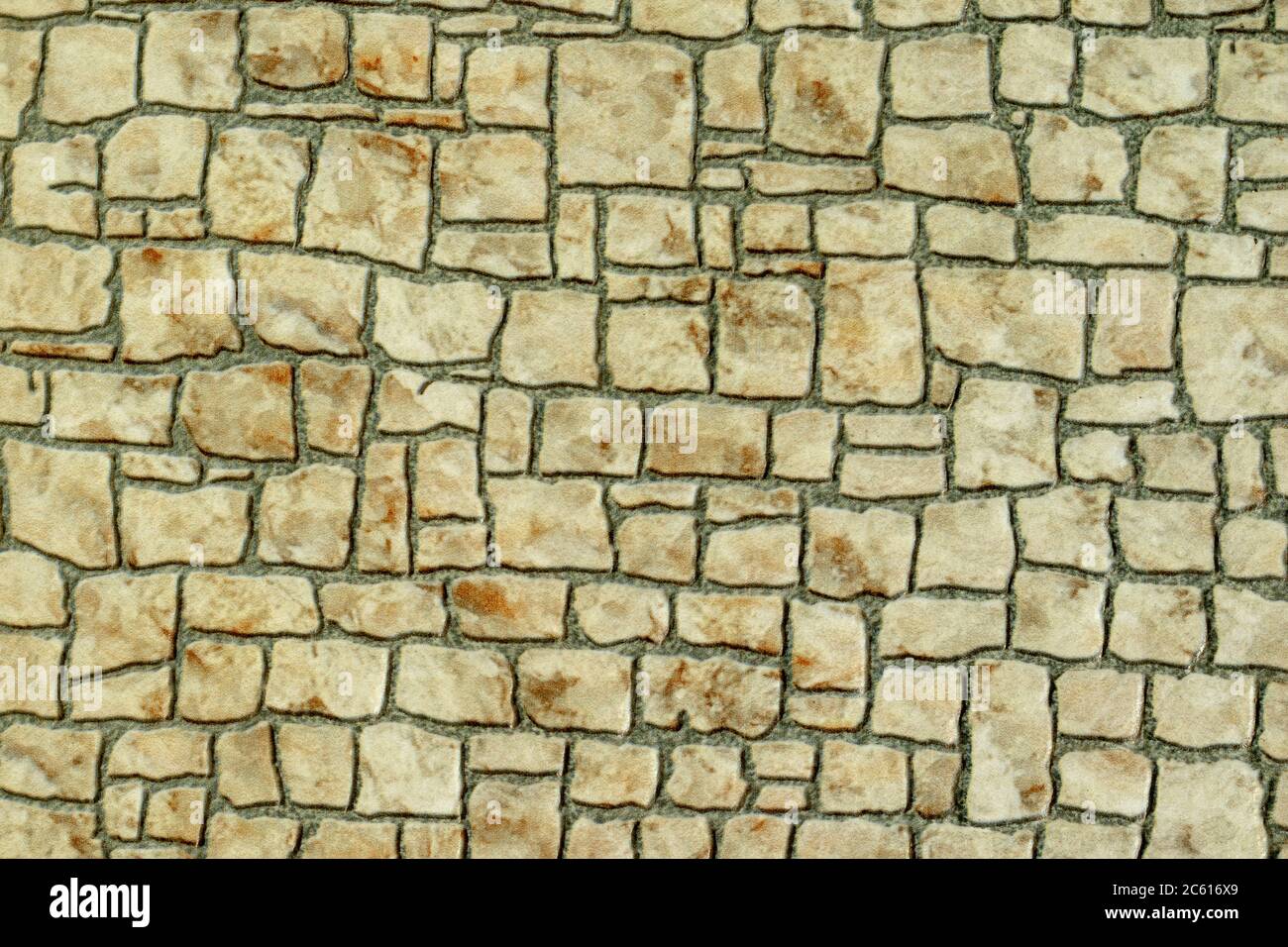 Stone mosaic pattern background wall texture Stock Photo