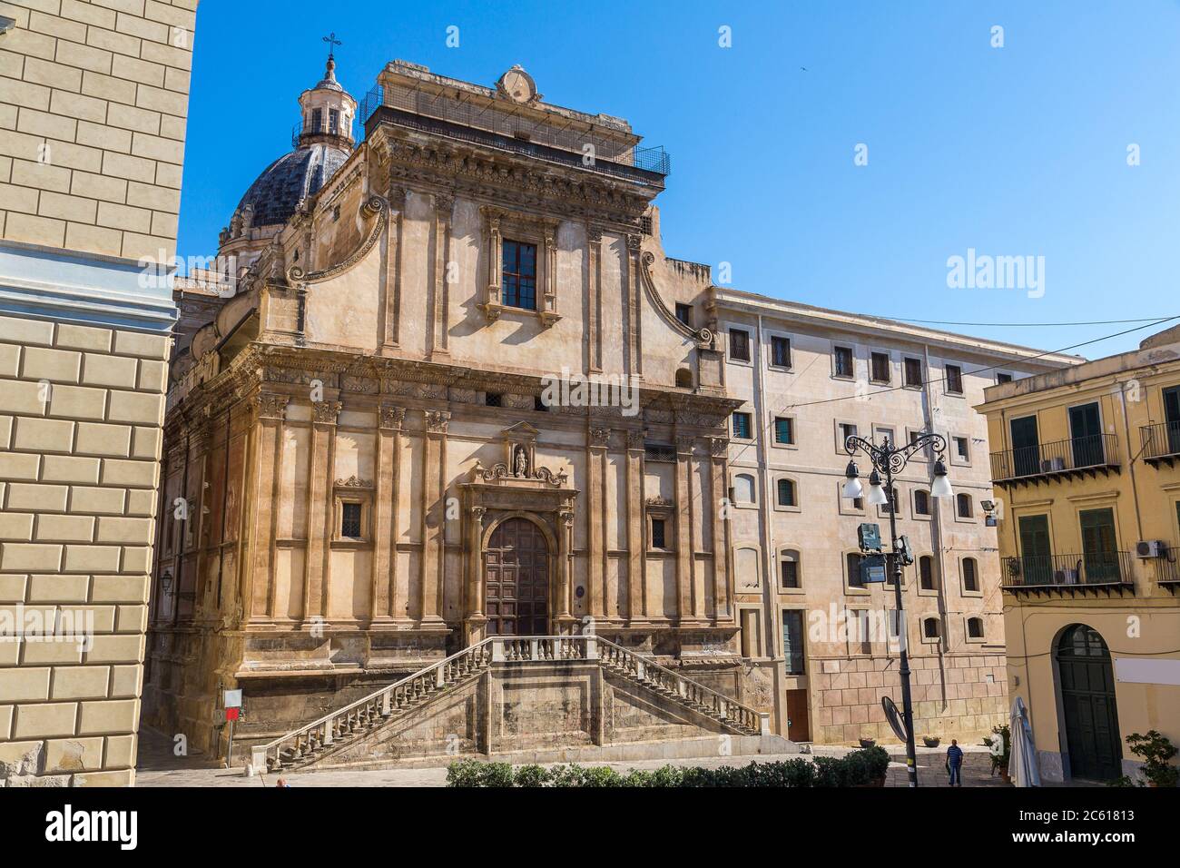 Chiesa Di Santa Caterina Da Siena Church Chiesa di Santa Caterina in Palermo, Italy in a beautiful summer