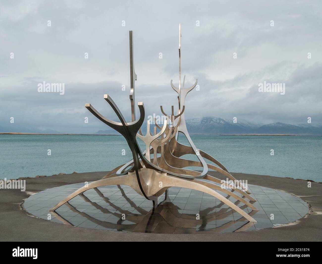 Sun Voyager metal sculpture, Reykjavik, Iceland Stock Photo - Alamy