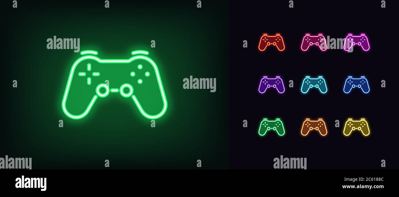 Neon Cyber Måndag Banner Konceptet Gamepad Controller — Stockfotografi ©  Leeestat #320389634