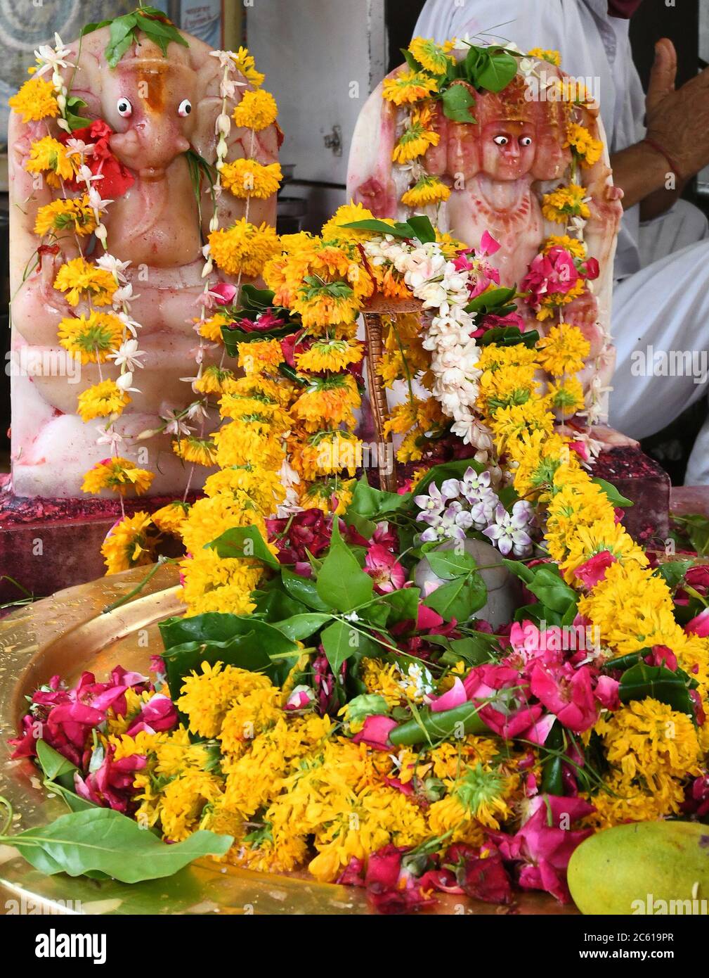 Beawar, Rajasthan, India, July 6, 2020: Lord Shiva Lingam, a stone ...