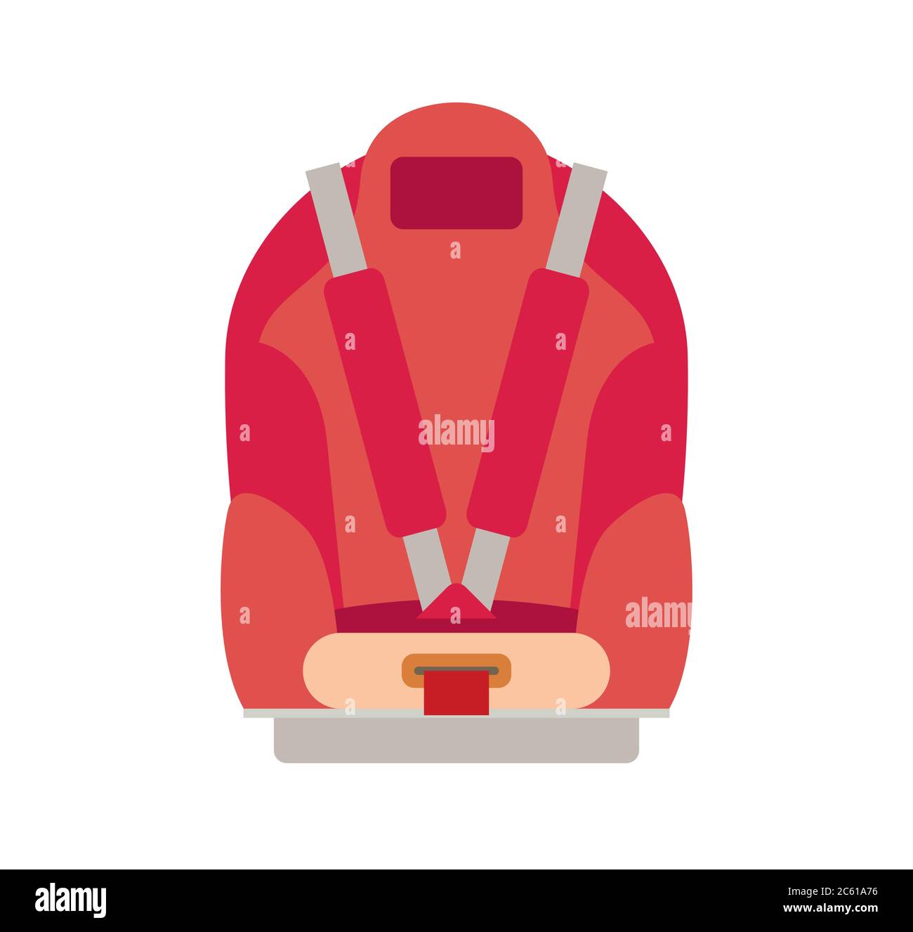 Car Seat Child Safety isolated Stock Vector