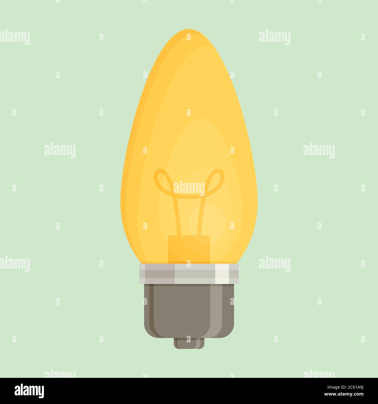 Lightbulb. Isolated icon. Eps 10 vector illustration Stock Vector Image ...