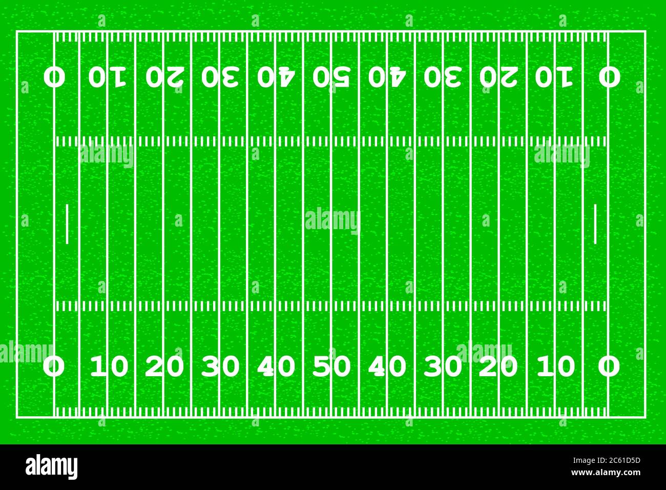 American football field background Rugby grass field vector illustration layout Stock Vector