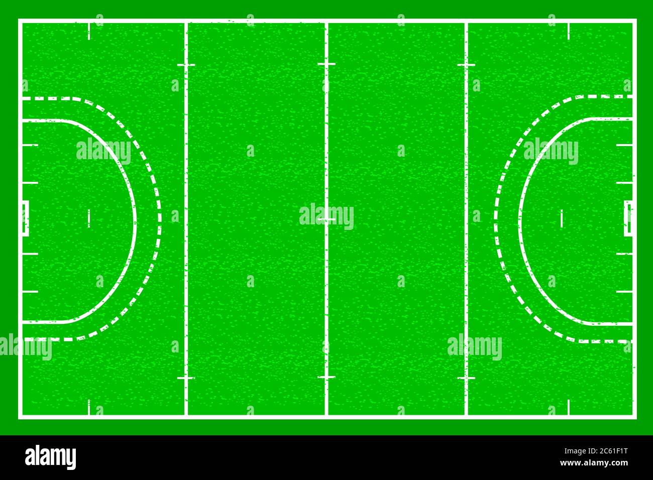 Field grass hockey court vector illustration background Stock Vector
