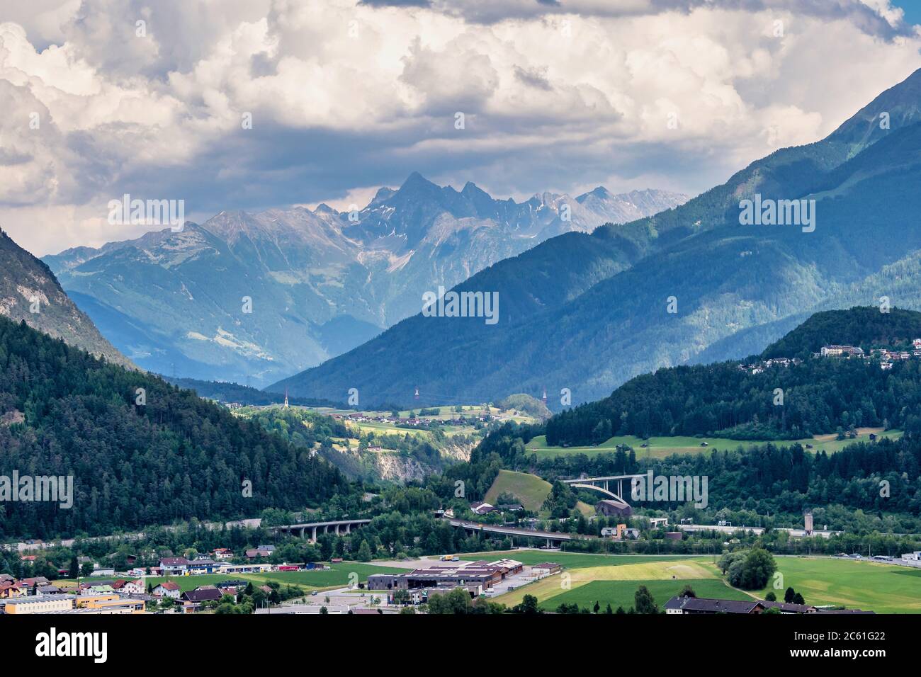 Town of Imst in Tirol, Austria, Europe. Stock Photo