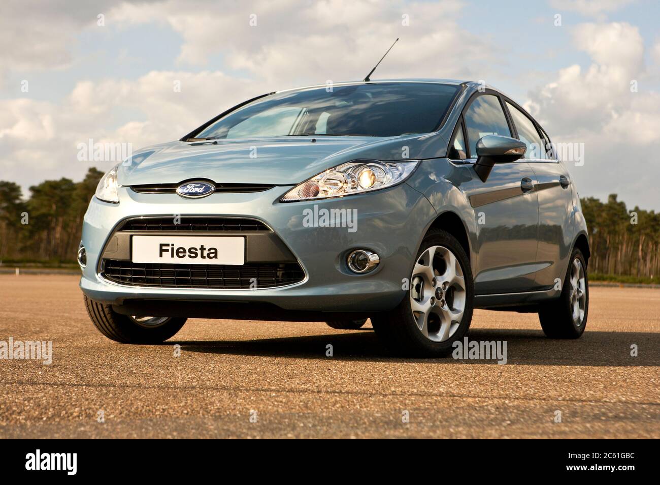 Cars. 2009 edition Ford Fiesta four door hatchback Stock Photo