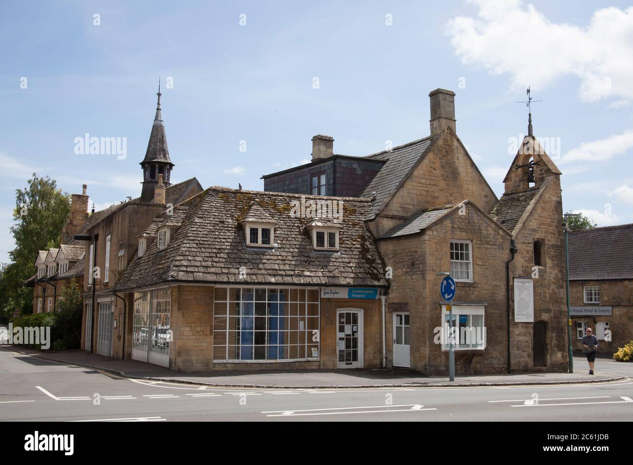 Commercial buildings on The High Street in Moreton in Marsh in