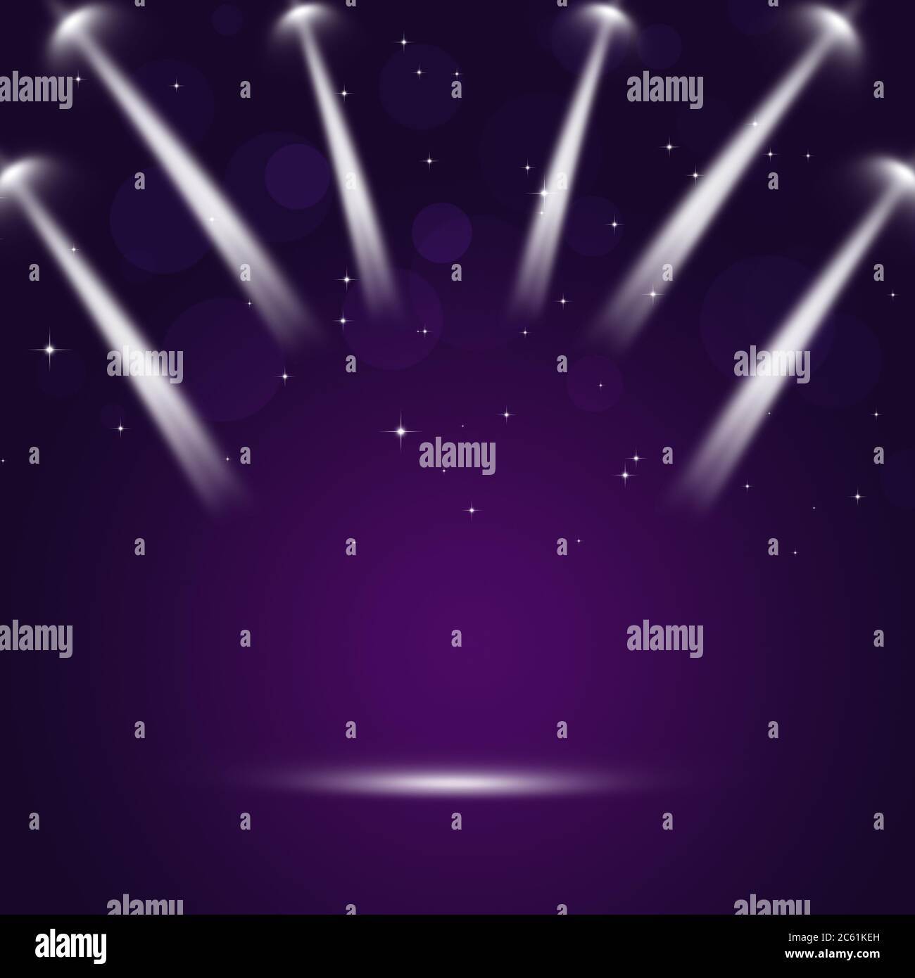 music scene with spotlights for active party events Stock Photo Alamy