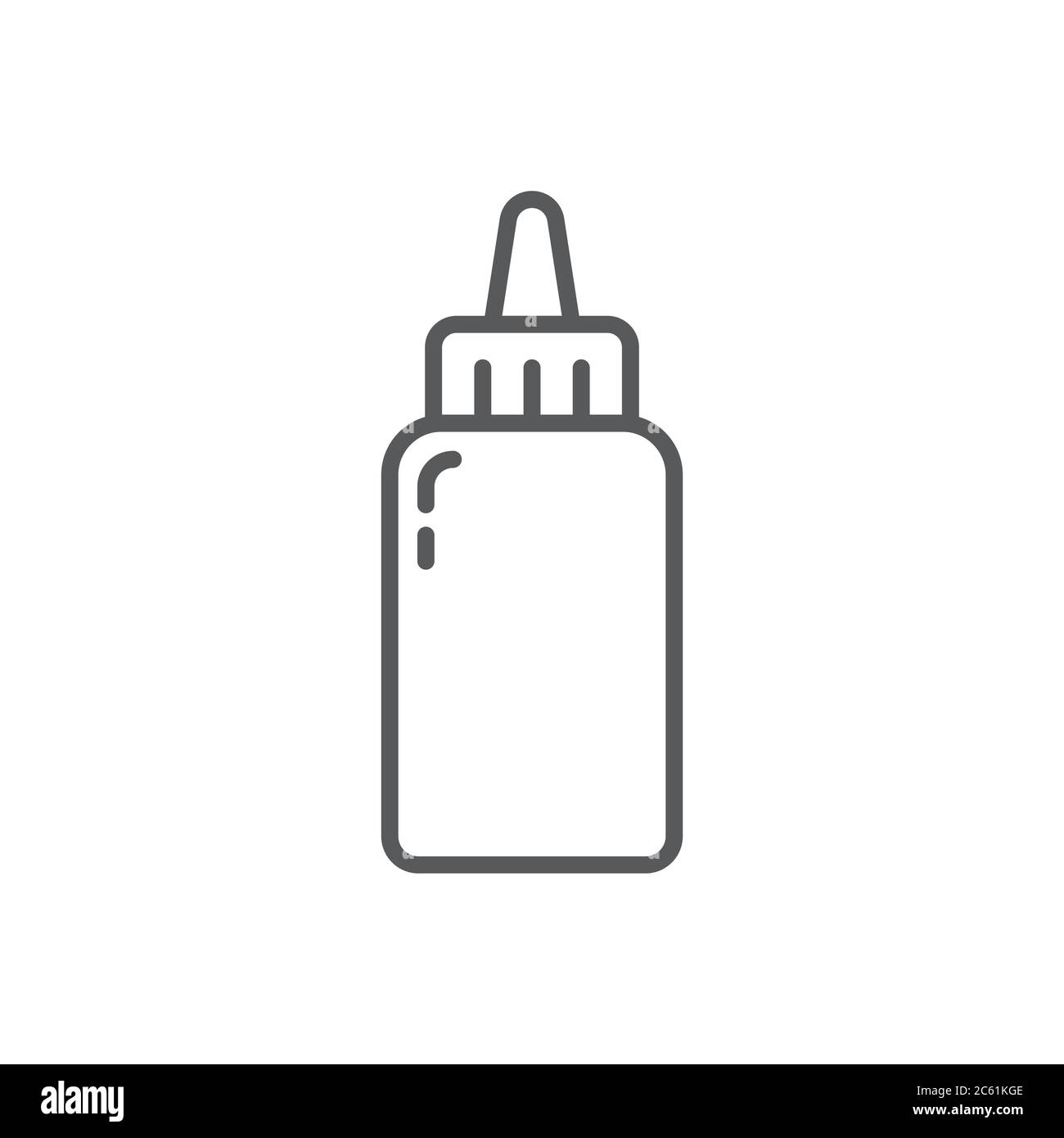 Tube of mustard vector icon symbol isolated on white background Stock ...