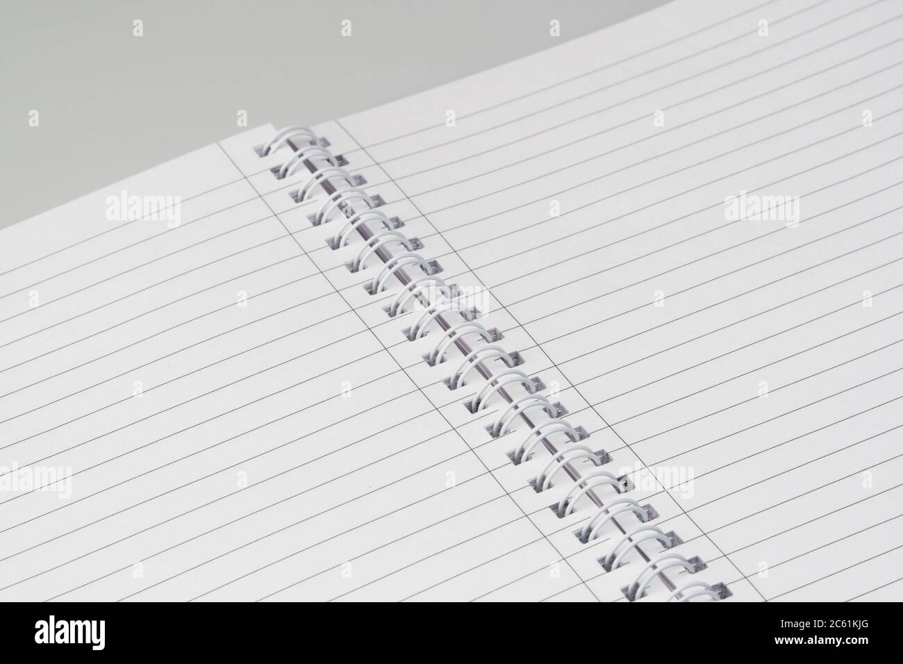 open notepad with markup on a white background Stock Photo - Alamy