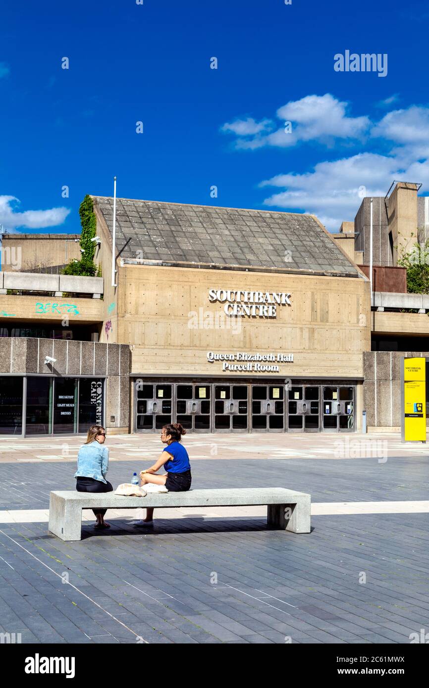 Southbank Centre, exterior of Queen Elizabeth Hall and Purcell Room, London, UK Stock Photo