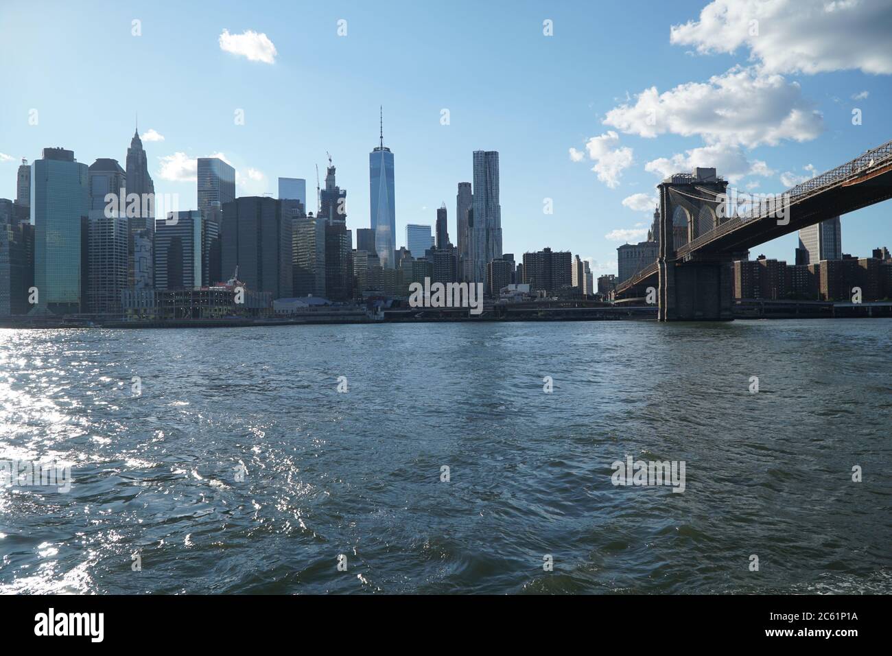 Manhattan Skyline with East River Stock Photo - Alamy