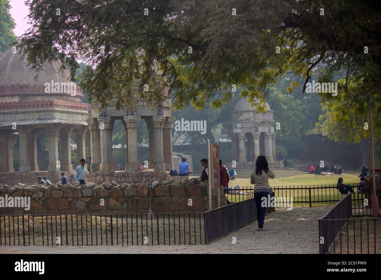 New Delhi, India May 15, 2014 Leisure activities in a park located