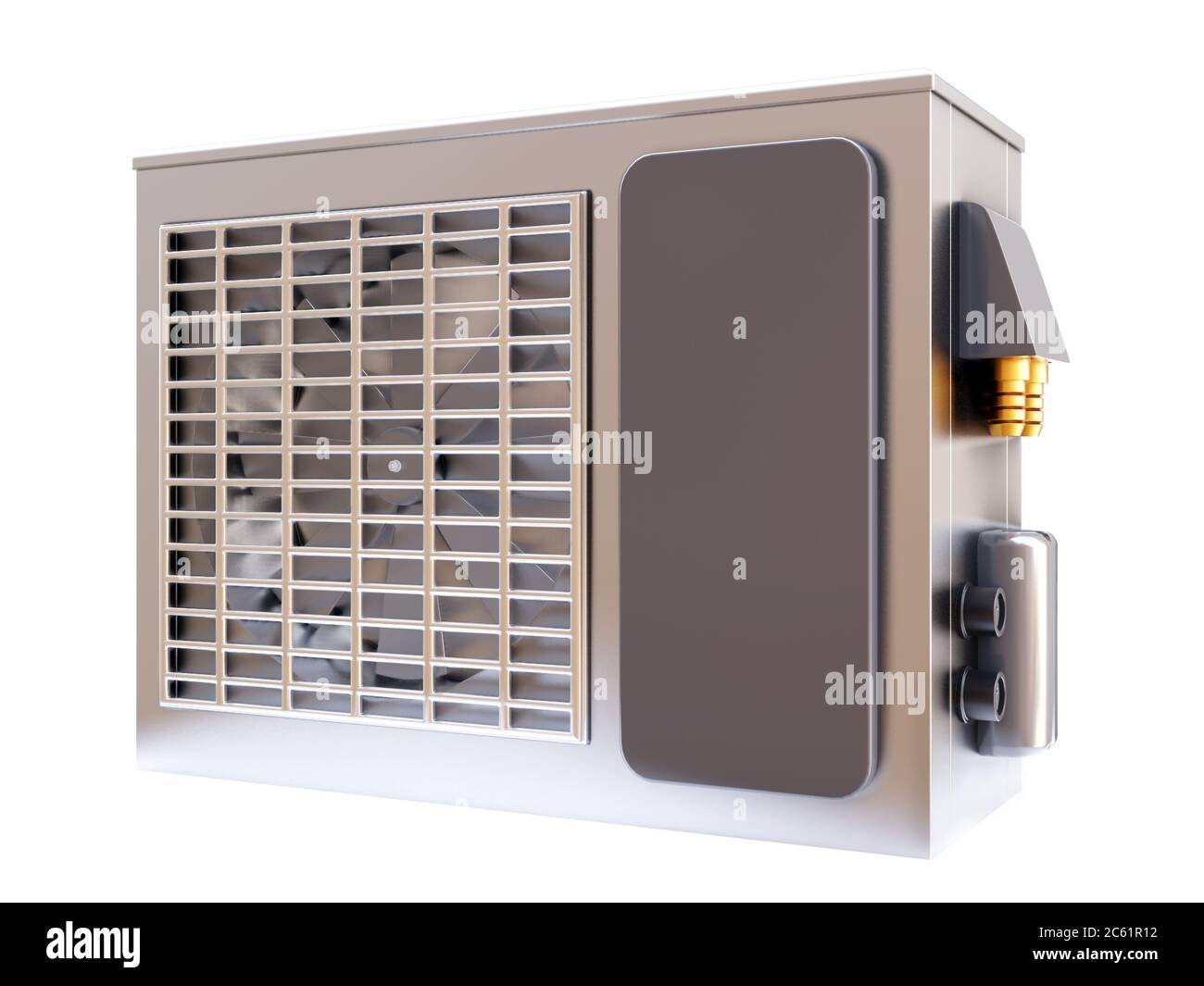 3D rendering of air conditioning unit on white Stock Photo - Alamy